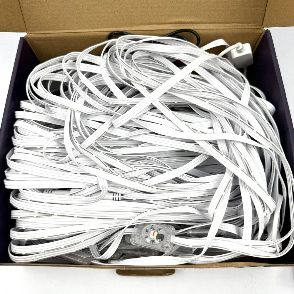 Smart WiFi LED Eaves Lights 49.2FT Outdoor RGB‎ Light Strip IP67 Alexa Google